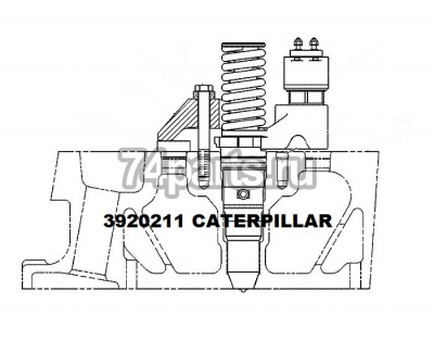 392-0211, 250-1311 насос форсунка топливная CATERPILLAR 3508,