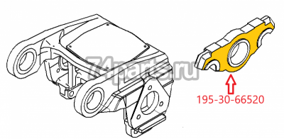 195-30-66520 каретка опорного катка KOMATSU