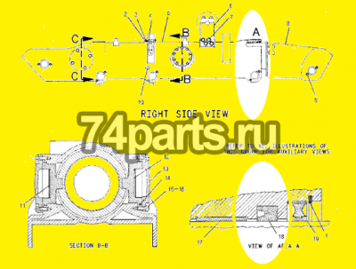5P-2940 сальник натяжного механизма гусениц бульдозер CATERPILLAR D9L