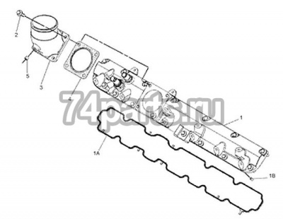 234-3030, 2343030 прокладка на патрубок ТКР CATERPILLAR 3054, 3054E, C4.4, C6.6