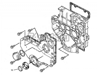 1672153 втулка коленвала CATERPILLAR 3054, C4.4, 3056
