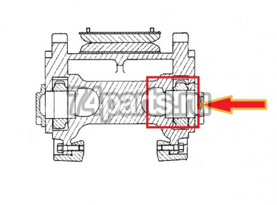 7T-9307 палец картридж CATERPILLAR D9R примен