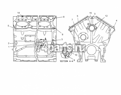 6N-9135 металлическая прокладка головки блока  CATERPILLAR 3412