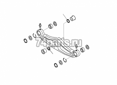 195-61-41151уплотнение балансирнй балки  Komatsu D275A-5